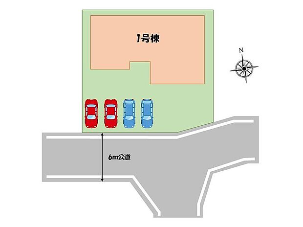 【区画図】１号棟　２，８８０万円