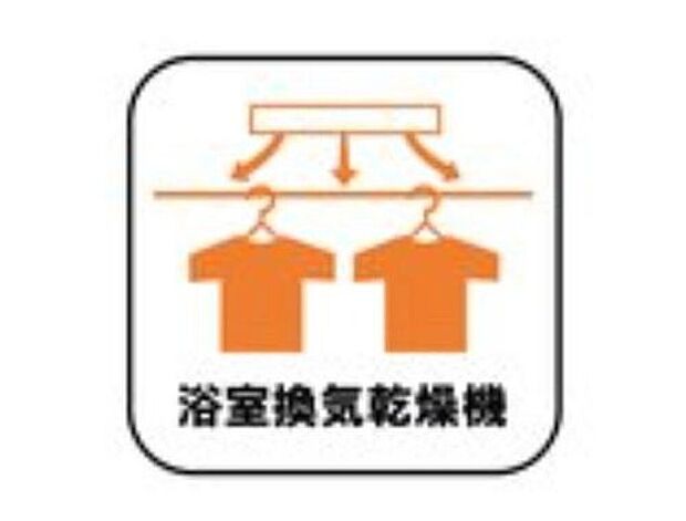 【【浴室換気乾燥機】】雨の日や冬場のお洗濯に嬉しい装備。洗濯物を乾かすだけでなく、入浴後に換気機能で湿気を排出できるためカビの防止にもなります。
