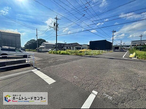【現地外観写真】資料送付・ご見学即対応！お客様にあった資金計画書の作成や近隣の完成物件のご紹介も可能です。現地をご覧いただきながら、住まいの夢をお聞かせください♪