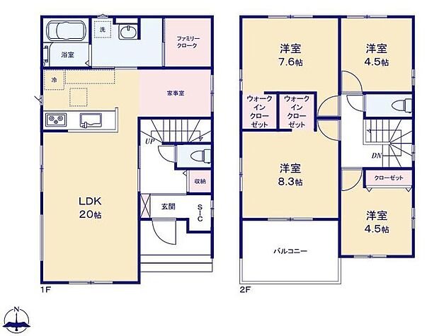 (１号棟)、価格2999万円、4LDK、土地面積218.45m2、建物面積105.16m2