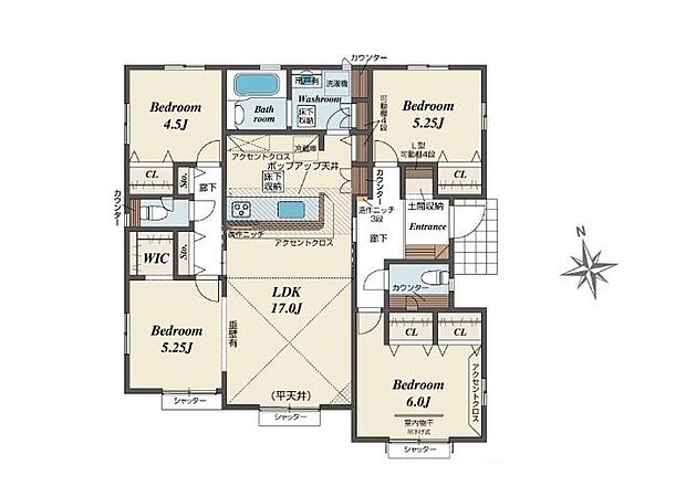 (1号棟)、価格2790万円、4LDK、土地面積270.74m2、建物面積94.81m2