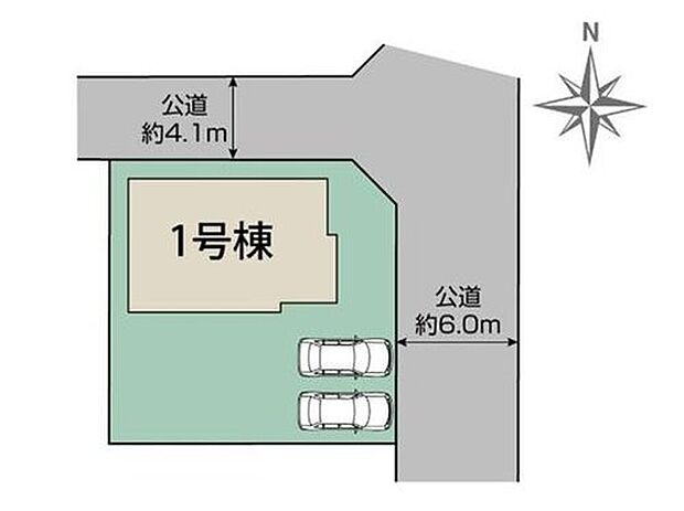 【区画図】
カースペース2台分ご用意ございます♪
家族分の自転車を駐輪したり、来客用の駐車スペースとしてもお使いいただけます♪