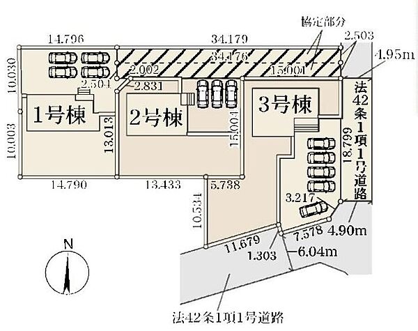 【区画図】
ＪＲ高崎線「熊谷」駅までバスで18分「上恩田」停歩4分♪