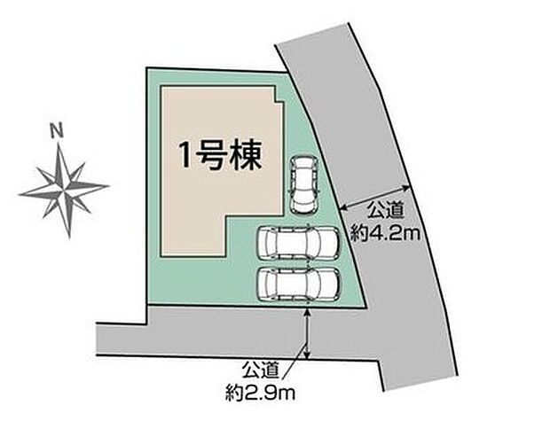 道路2方向に面した開放的な南向き角地で陽当たり×風通良好◎
駐車スペースは最大3台可能で来客時も安心のゆとりある配置です☆(車種による)
国道17号・407号へのアクセスが良く、車での移動が便利な立地