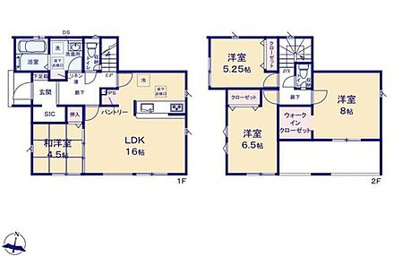 寛ぎの時間を紡ぎだす８帖の主寝室♪
大型ベットを置いても余裕です。
大容量のウォークインクローゼットも完備♪
まとめ買いしても置き場所の心配いらずのパントリーを採用！ 