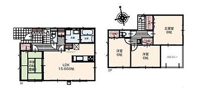 南に大きな開口部を設けたＬＤＫ♪
リビング隣には、ホッとできる洋室の畳敷きを用意！
お子様のお昼寝スペースや書斎としてなど、いろいろとお使い頂けます。
収納も豊富♪ 