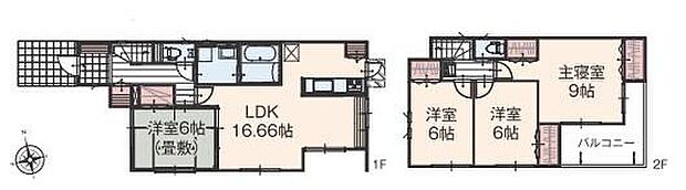 【4LDK】寛ぎの時間を紡ぎだす９帖の主寝室♪
大型ベットを置いても余裕です！
使いやすいL字型のリビングは、テーブルなどの家具が配置しやすく、過ごしやすいお部屋になっています☆
