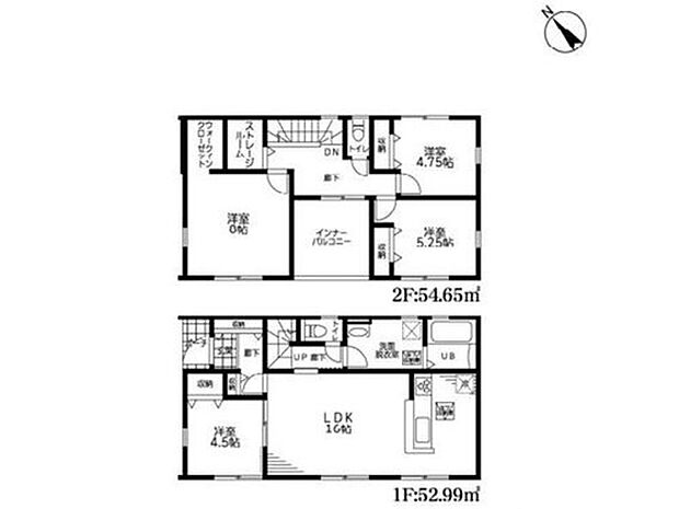 【4LDK+S】◇アウトドア用品などの大きな荷物も収納出来る納戸付き♪
◇ご家族の帰宅も分かりやすいリビングスルー階段付き♪
◇8帖の洋室にはコートなどもスッキリ片付くウォークインクローゼット付き♪