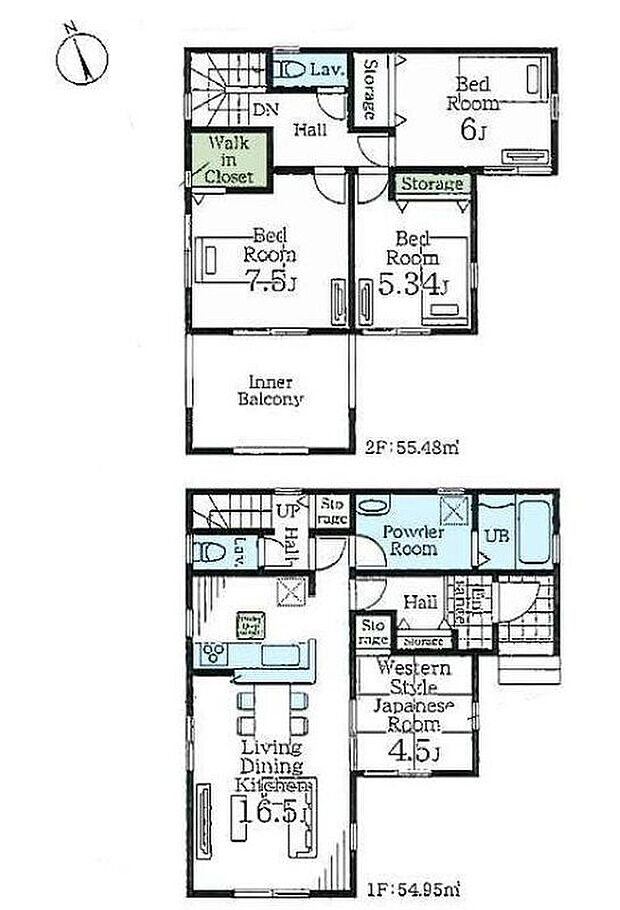 【4LDK】効率的でストレスのない家事動線♪
水回りが集中しており、移動がスムーズです！
主寝室にはウォークインクローゼットを完備☆
増えがちな衣類やバッグなどを効率よく収納できます。