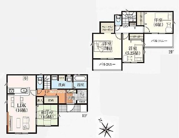 【4LDK】あると落ち着く『和室』付♪
家事の休憩スペースやお子様のお昼寝スペースとしても活躍します♪