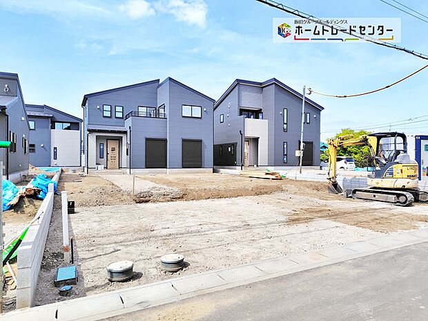 【現地外観写真】耐震性能にこだわる「飯田グループ」の家です！お客様のすまいと安全を守る大切な住宅だからこそ、実際の建物の作りと安心感をぜひ現地にてご体感ください！ご見学予約受付です！