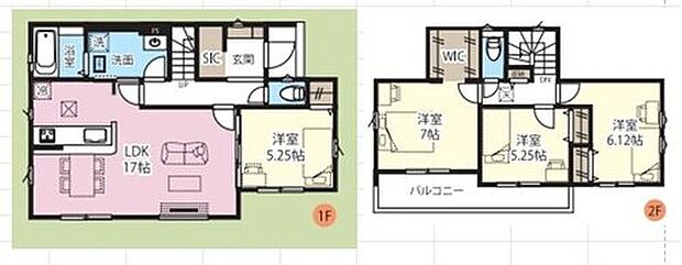 【4LDK】玄関にはシューズインクローゼットも完備♪お客様を迎える玄関をいつもスッキリさせられます♪
2部屋から直接出入りできる南向きバルコニーには、たっぷりの洗濯物やお布団を干せます♪
