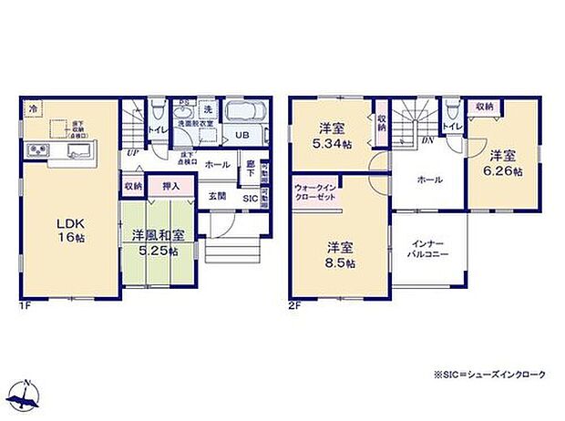 【4LDK】主寝室広々8.5帖♪大型ベッドを置いても
余裕があります◎WIC付きで衣類も小物も
たっぷり収納可☆LDKに隣接した和室は
お子様のお昼寝や遊び場にぴったりです!