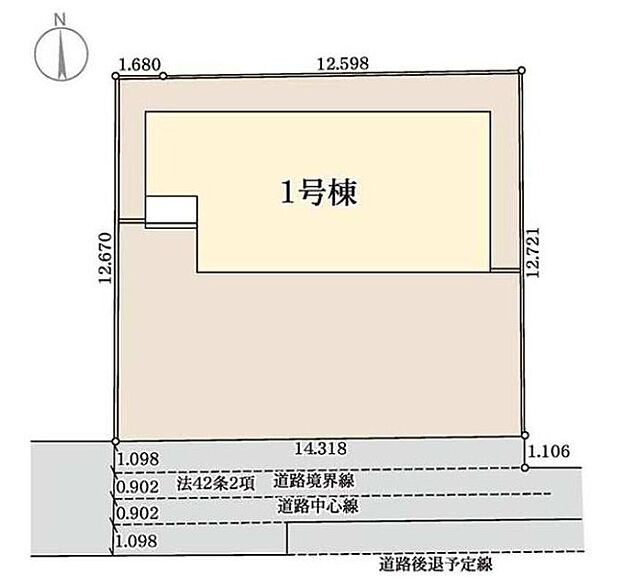 【全体区画図】ゆとりのあるカースペースを確保♪
車種により3台駐車可能☆
前面道路は交通量少なめの道路で、お車の駐車も落ち着いて行えます。