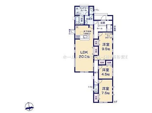 【3LDK】回遊動線がコンパクトで人気な平屋プラン☆
採光良好なリビングは、ご家族の憩いの空間。
家族のスペースでのんびりとおくつろぎください♪
SICなど収納設備充実☆