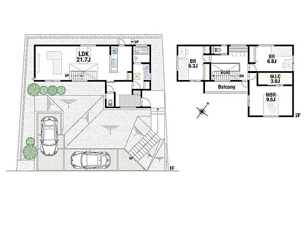 【3LDK】※別途費用要：建築確認費用、外構工事費用、水道工事費用、地盤・建物保証料等