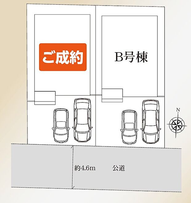 リビングと同じ階に洗面室や浴室が集約された間取りで家事動線が非常にスムーズで効率的です。キッチンから部屋全体を見渡すことができるため小さなお子様の様子も常に見守れて安心です。