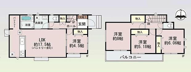 (Ａ号棟)、価格3690万円、4LDK、土地面積144.95m2、建物面積95.85m2