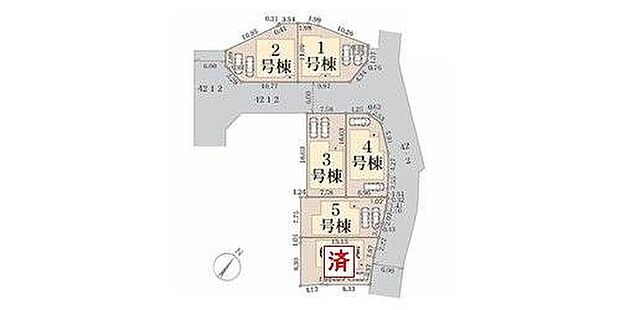 全6区画の分譲地!全棟車2台駐車可能です♪