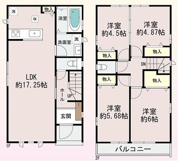 (B号棟)、価格3990万円、4LDK、土地面積98.05m2、建物面積89.01m2