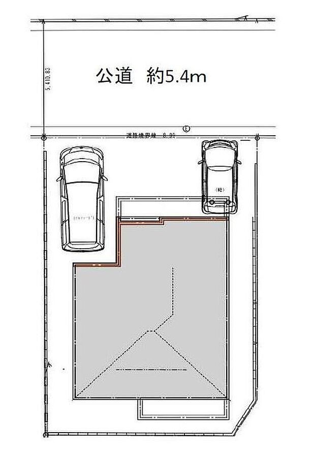 【全体区画図】限定1区画分譲開始しました！
駐車２台可能♪（車種によります）