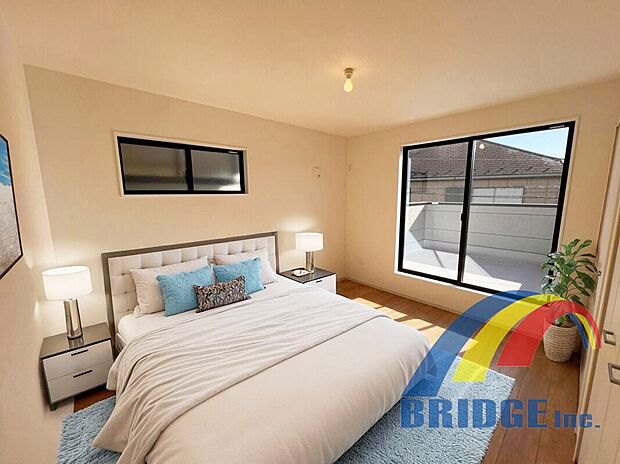 寝室(3号棟)家具設置イメージ