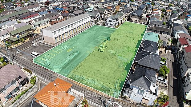 ドローン撮影であらゆる角度から物件をご紹介！周辺環境なども一緒にご確認いただけます。