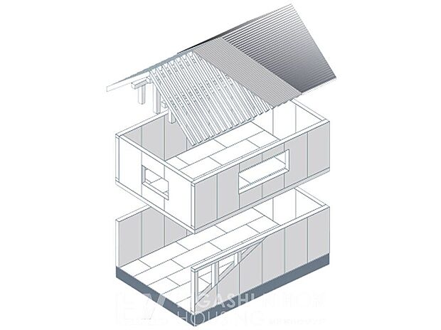 【2×4工法】■床・壁・屋根の「面」で建物を支え、地震や台風の力を面全体で分散させる「優れた耐震性」■パネルを隙間なく組み合わせる構造のため、冷暖房効率を高める「高い気密・断熱性」