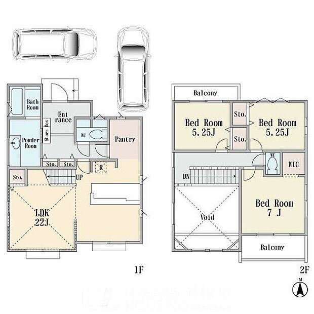 建物プラン間取:3LDK 建物プラン面積:100.19m2 建物プラン価格:1600万円 【区画1】