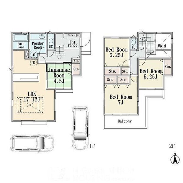 【建物プラン例（間取り図）】【区画14】