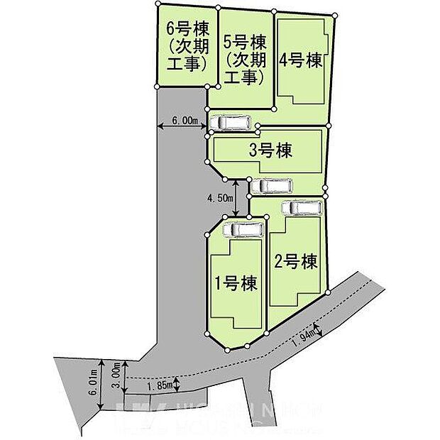 【全体区画図】※現況と相違がある場合は現況を優先
