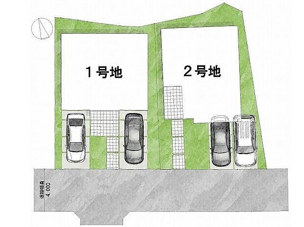 【全体区画図】全2区画、好評分譲中♪