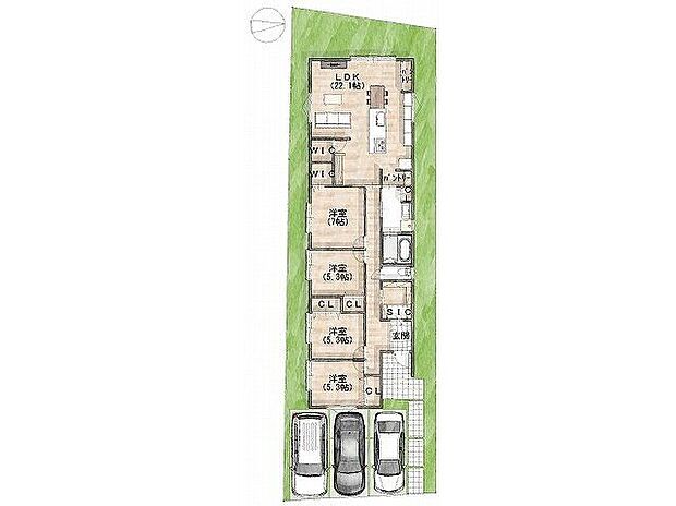 建物プラン間取:4LDK 建物プラン面積:112.62m2 建物プラン価格:1480万円 -