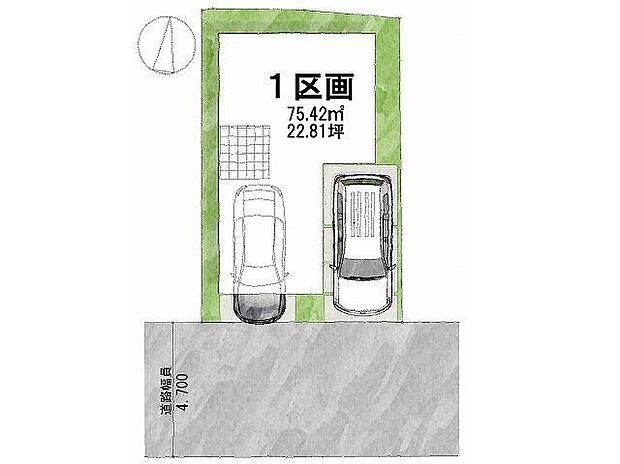 【全体区画図】全1区画、好評分譲中!