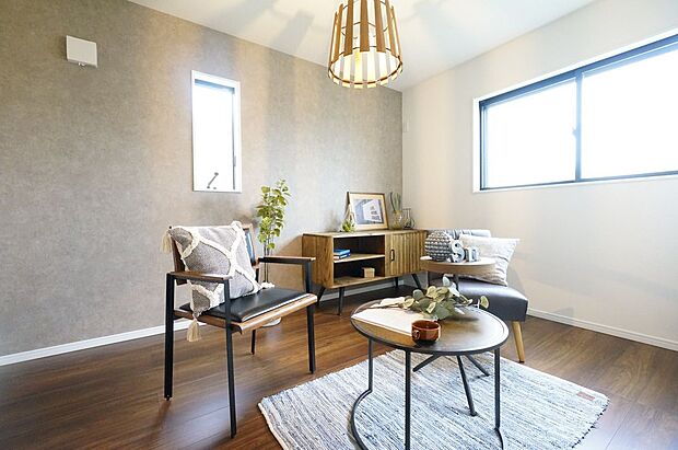 【施工例/洋室】スタイル:クラフトヴィンテージカジュアルでありながらどこか懐かしさを感じられる、ヴィンテージテイストのデザイン。木材などの自然をモチーフにしております。