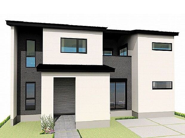 ＼外観パース／洗練されたデザインが魅力のデザイナーズ物件。外観から感じる独自の美しさが、住む人の生活を彩ります。