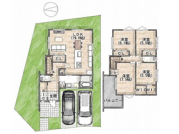 建物プラン面積:108.99m2 建物プラン価格:2000万円 -