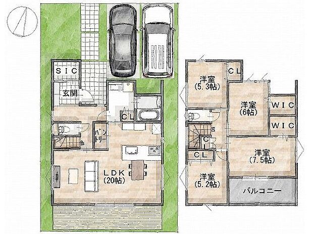 建物プラン面積:112.18m2 建物プラン価格:2000万円 -