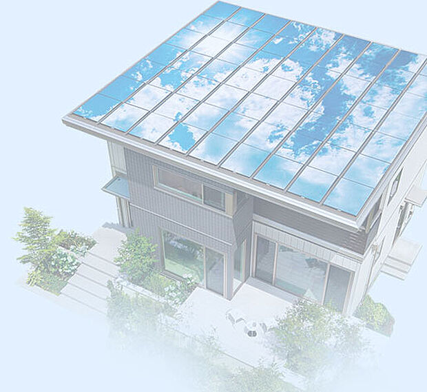 【 太陽光発電システム】太陽の光を電気に変換し、環境と家計にやさしい暮らしを実現。月々の光熱費が抑えられ、もしもの災害時も電気が使えます。