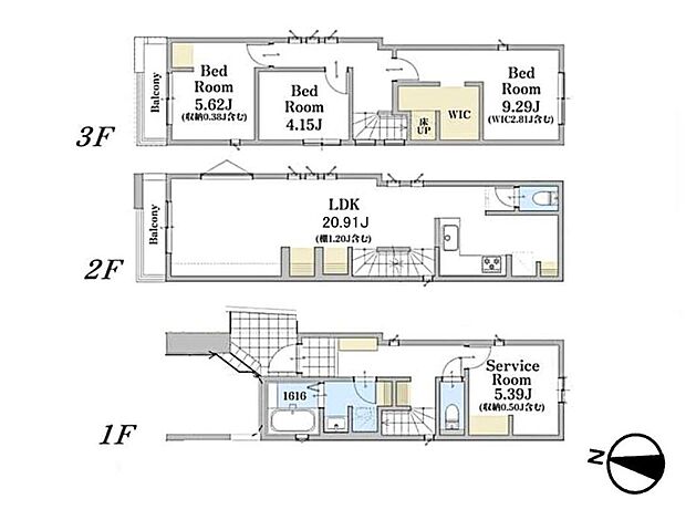 1号棟【間取り図】LDK20帖超えのゆったりとしたリビングスペースです。一家団欒お寛ぎいただけます。