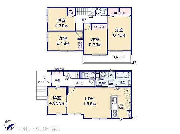 C号棟【間取】
5LDKのゆとりある間取りで、ご家族それぞれのプライベート空間も確保。食洗機や浴室暖房乾燥機など、毎日の暮らしを快適にサポートする設備も充実しています。