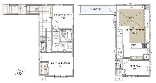【3LDK】【3号棟　間取図　建物面積：89.62m2】