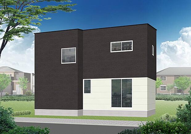 後方外観パース