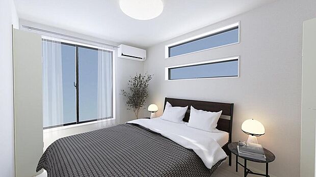 ≪Room　1号棟完成予想図≫
2面採光を確保した明るい室内♪※図面を基に描き起こしたもので、実際とは多少異なる場合がございます。