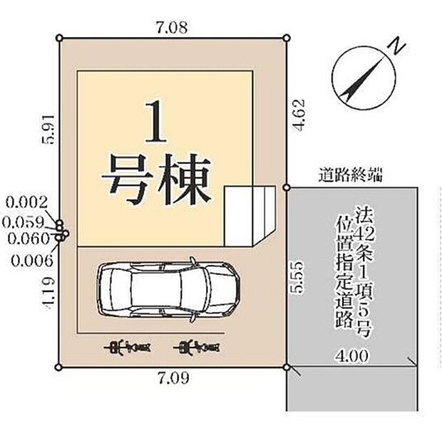 【全体区画図】ビルトインガレージ付きで、大切なお車を雨風から守ります☆（※車種による）