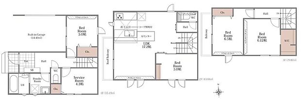 【4LDK+S】キッチン折下げ天井や各居室にアクセントクロスを採用したワンランク上のおしゃれ空間を実現。食洗機やタッチレス水栓などトレンドの機能や、高性能スマートインターフォンなど最新設備が日々の暮らしを支えます◎