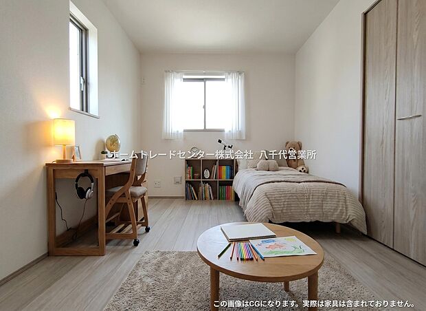 【洋室】お子様やご家族の人数により一人一部屋が叶う空間になります。戸建ては各部屋のプライバシーを十分に保つ事が可能です。またゲストルームとしてや在宅ワークのスペースとしてお部屋が多いと便利です。