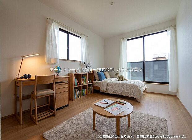 【洋室】お子様やご家族の人数により一人一部屋が叶う空間になります。戸建ては各部屋のプライバシーを十分に保つ事が可能です。またゲストルームとしてや在宅ワークのスペースとしてお部屋が多いと便利です。