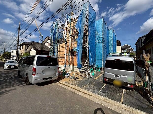【現地外観写真】耐震性能に自信のある『飯田グループの家』！お客様を守る大切な住宅だからこそ、第3者の検査を受けて安心して住んでいただける住宅を建てております。その頑丈さを、ぜひ現地にてご体感くださいませ。