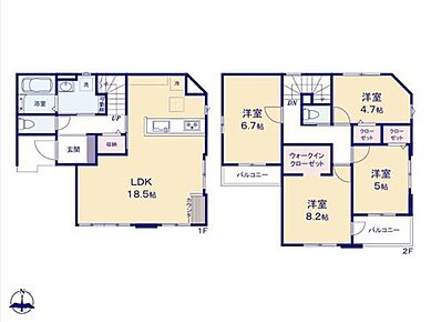 ◇18.5帖の広々LDK♪スタディーカウンター付き♪
◇家族との会話が弾む人気の対面式キッチン♪
◇8.2帖のゆとりある主寝室♪WIC付きで収納充実♪
◇南向きバルコニー2ヶ所付き♪陽当たり良好♪ 